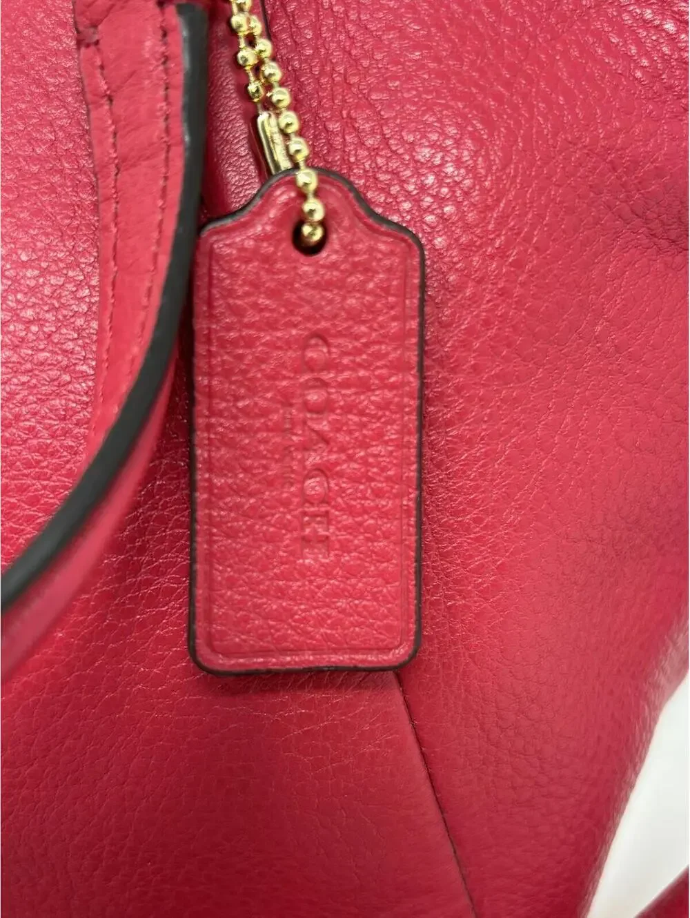 Coach Kelsey Hot Pink Leather Satchel & Shoulder Bag Crossbody Purse - Picture 5 of 8
